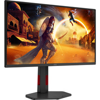AOC G4 Q25G4SR écran plat de PC 62,2 cm (24.5") 2560 x 1440 pixels Quad HD LED Noir, Rouge Moniteur gaming Noir/rouge, 1x DisplayPort, 2x HDMI, 300 Hz, 62,2 cm (24.5"), 2560 x 1440 pixels, Quad HD, LED, 1 ms, Noir, Rouge