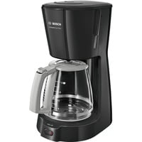 Bosch CompactClass Extra TKA3A033, Machine à café à filtre Noir/gris, Machine à café filtre, 1,25 L, Café moulu, 1100 W, Noir