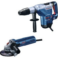 Bosch Set professionnel marteau perforateur GBH 5-40 DCE + meuleuse d'angle GWS 880, Set d'outils Bleu/Noir