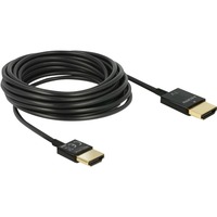 DeLOCK Câble HDMI A mâle > HDMI A mâle High Speed 3D 4K Actif Slim Noir