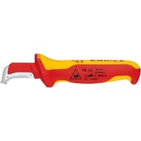 KNIPEX Couteau à dénuder 98 55 Rouge/Jaune