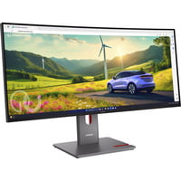 Lenovo ThinkVision P34WD-40 Moniteur 34" UltraWide incurvé Noir, 1x DisplayPort, 1x HDMI, 3x USB-C, 5x USB-A, 1x RJ-45, 120 Hz, 86,4 cm (34"), 3440 x 1440 pixels, Wide Quad HD, LCD, 6 ms, Noir