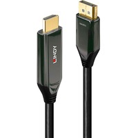 Lindy Câble adaptateur 3m Active Display Port vers HDMI 4K120Hz Noir, 3 m, DisplayPort, HDMI, Mâle, Mâle, Droit
