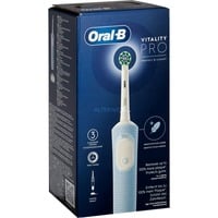 Procter & Gamble Vitality Pro Adulte Brosse à dents rotative oscillante Gris, Blanc, Brosse a dents electrique Bleu clair, Adulte, Brosse à dents rotative oscillante, Soin quotidien, Sensible, Gris, Blanc, 2 min, Gris, Blanc
