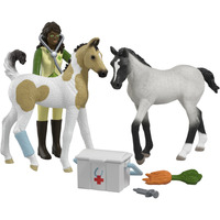 Schleich Soins pour les bébés animaux de Sarah, Figurine 5 an(s), Multicolore, Plastique