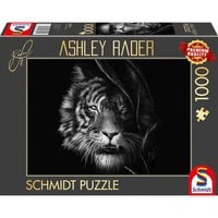 Schmidt Spiele Ashley Rader : Nature Sauvage - Tigre, Sous le Signe de la Liberté, Puzzle 