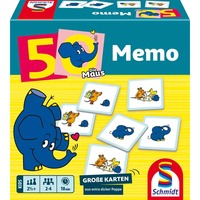 Schmidt Spiele La souris : Mémo éléphant, 50e anniversaire, Memory 