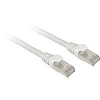 Sharkoon Câble réseau RJ-45 S/FTP Cat.7a Blanc, 1 mètre, câble brut