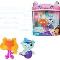 Spin Master Gabby's Dollhouse: The Movie, MerCat et Kitty Jellyfish, figurines et 2 accessoires, jouets pour filles et garçons à partir de 3 ans Gabby's Dollhouse : The Movie, MerCat et Kitty Jellyfish, figurines et 2 accessoires, jouets pour filles et garçons à partir de 3 ans, 3 an(s), Multicolore
