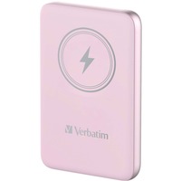 Verbatim Charge 'n' Go Lithium Polymère (LiPo) 10000 mAh Recharge sans fil Rose, Powerbank Rose, 10000 mAh, Lithium Polymère (LiPo), Quick Charge 3.0, Recharge sans fil, Rose