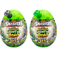 ZURU Méga oeuf de dinosaure jurassique allumant ZURU, Figurine Smashers Méga oeuf de dinosaure jurassique allumant, 3 an(s), Smashers, Multicolore, Plastique