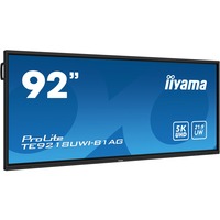iiyama ProLite TE9218UWI-B1AG, Affichage public Noir (Mat), Tactile, HDMI, DisplayPort, USB-C, Audio, Android