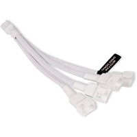 Alphacool Câble en Y répartiteur 4 broches vers 4x 4 broches PWM, 15cm Blanc