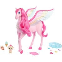 Barbie A Touch of Magic – – Coffret Pégase Sons et Lumières, Figurine Chien de poupée, 3 an(s), Batteries requises, Effets sonores pris en charge, Effets lumineux, 490 g