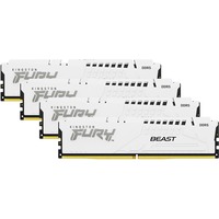 Kingston FURY 128 Go DDR5-5600 (4x 32 Go) mémoire vive Blanc, KF556C40BWK4-128, XMP 3.0