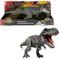Mattel JURASSIC WORLD POWER DEVOUR Tyrannosaurus rex, Figurine Jurassic World POWER DEVOUR Tyrannosaurus rex, 4 an(s), Gris, Plastique