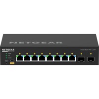 Netgear GSM4210PX Géré L2/L3 Gigabit Ethernet (10/100/1000) Connexion Ethernet, supportant l'alimentation via ce port (PoE) Noir, Switch Géré, L2/L3, Gigabit Ethernet (10/100/1000), Full duplex, Connexion Ethernet, supportant l'alimentation via ce port (PoE), Grille de montage