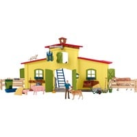 Schleich Farm World - Grande étable, jaune, Figurine