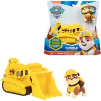 Spin Master Vehicule + Figurine Ruben La Pat' Patrouille, Jeu véhicule Jaune, PAW Patrol Vehicule + Figurine Ruben La Pat' Patrouille, Bulldozer, PAW Patrol, 3 an(s), Plastique, Noir, Jaune