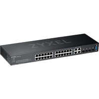 Zyxel GS2220-28-EU0101F commutateur réseau Géré L2 Gigabit Ethernet (10/100/1000) Noir, Switch Géré, L2, Gigabit Ethernet (10/100/1000), Grille de montage