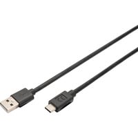 Digitus Câble de connexion USB 2.0 USB-A > USB-C Noir