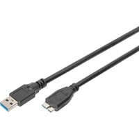 Digitus Câble de connexion USB 3.2 Gen 1 USB-A > Micro USB-B Noir