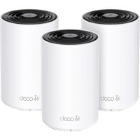 TP-Link Deco XE75 Tri-bande (2,4 GHz / 5 GHz / 6 GHz) Wi-Fi 6E (802.11ax) Blanc 3 Interne, Routeur maillé Blanc, Blanc, Interne, 670 m², Tri-bande (2,4 GHz / 5 GHz / 6 GHz), Wi-Fi 6E (802.11ax), 802.11a, 802.11b, 802.11g, Wi-Fi 4 (802.11n), Wi-Fi 5 (802.11ac), Wi-Fi 6 (802.11ax), Wi-Fi 6E...