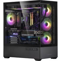 ALTERNATE Custom PC Series • Red Thunder Elements, PC gaming Noir/transparent