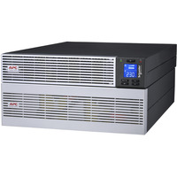 APC Easy UPS On-Line, 6000VA, Lithium-ion Noir/Argent, 6kVA/6kW, Lithium-ion, Rack/Tour 5U, 230V, Borniers, Double-conversion (en ligne), 6 kVA, 6000 W, Sinus, 120 V, 300 V