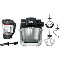 Bosch Serie 6 MUMS6ZS17 robot de cuisine 1600 W 5,5 L Noir, Acier inoxydable Noir/en acier inoxydable, 5,5 L, Noir, Acier inoxydable, Rotatif, 3,5 kg, 3,5 kg, 1,1 m