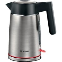 Bosch TWK6M480 bouilloire 1,7 L 2400 W Noir, Acier inoxydable Acier inoxydable/Noir, 1,7 L, 2400 W, Noir, Acier inoxydable, Acier inoxydable, Indicateur de niveau d'eau, Arrêt de sécurité en cas de surchauffe