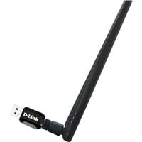 D-Link DWA-137 carte réseau WLAN, Adaptateur WLAN Noir, Avec fil, USB, WLAN, Wi-Fi 4 (802.11n), Noir