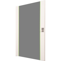 Digitus Porte avant en verre pour armoire murale 19" 20U série Unique, Panneau avant Gris