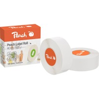 Peach PE101 Blanc, Étiquette Blanc, Thermique directe, Bisphénol A (BPA), 1,4 cm, 4 cm, 180 pièce(s)