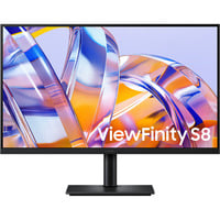 Samsung ViewFinity S8 S80UH 32" 4K UHD Moniteur  Noir, HDMI, DisplayPort, 3x USB-A, USB-C, RJ-45
