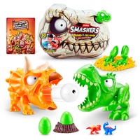 ZURU Dino Island T-Rex Battles Mini ZURU, Figurine Smashers Dino Island T-Rex Battles Mini, 3 an(s), Multicolore, Plastique