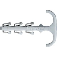fischer Collier double Steckfix plus SF plus ZS 10, Pince Gris clair