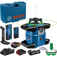 Bosch GRL 650 CHVG 70 m 500-540 nm (< 10mW), Laser rotatif Bleu, 70 m, 1,5 mm/m, 8,5°, 650 m, 600 tr/min, 360°