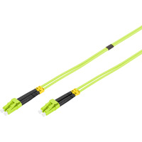 Digitus Câble de raccordement LWL, duplex, connecteur LC > LC, multimode OM5 Vert clair