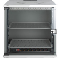 Digitus Set réseau SOHO Pro 19" 540x400 mm (LxP), Armoire informatique Gris clair