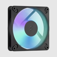 Fractal Design Dynamic 3 120 RGB ventilateurs de boîtier Noir, 3 pièces, 120 x 120 x 25 mm, PWM