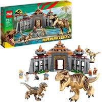LEGO Jurassic World - Le centre des visiteurs: l’attaque du T. rex et du vélociraptor, Jouets de construction 76961