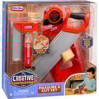 MGA Entertainment Little Tikes Creative Construction - Ensemble de mesure et de découpe, Outils pour enfants 