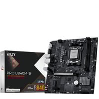 MSI PRO B840M-B carte mère socket AM5 AMD, Emplacement AM5, AMD Ryzen 7000 Series, AMD Ryzen 8000 Series, AMD Ryzen 9000 Series, Emplacement AM5, DDR5-SDRAM, 128 Go