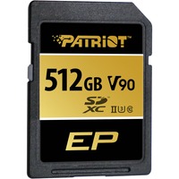 Patriot EP 512 GB SDXC, Carte mémoire Noir