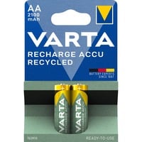 Varta 56816 101 402 pile domestique Batterie rechargeable AA Hybrides nickel-métal (NiMH) Batterie rechargeable, AA, Hybrides nickel-métal (NiMH), 1,2 V, 2 pièce(s), 2100 mAh
