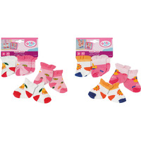 ZAPF Creation BABY born Chaussettes 2 paires 43cm, Accessoires de poupée BABY born Socks 2 assorted 43cm, Chaussettes de poupée, 3 an(s)