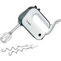 Bosch MFQ49300 mixeur Batteur à main 850 W Noir, Acier inoxydable, Blanc, Mélangeur à main Blanc/Argent foncé, Batteur à main, Noir, Acier inoxydable, Blanc, Pétrisseur, Mélange, Mélange, 1,4 m, Foie, 850 W