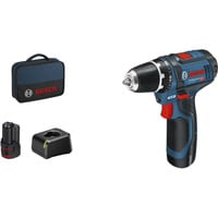 Bosch Perceuse-visseuse sans fil GSR 12V-15 Professional Set, 12Volt, Perceuse/visseuse Bleu/Noir