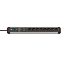 Brennenstuhl Multiprise Premium-Protect-Line 8 prises Noir/en aluminium